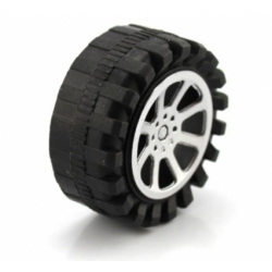 ล้อรถ พลาสติก สำหรับ smart car robot 2.9x47mm